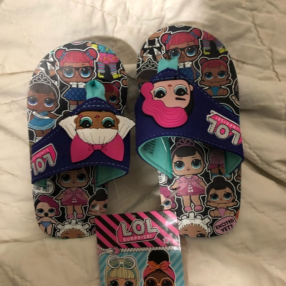 Lol surprise girls flip flops S 8/9 t - Picture 4 of 5